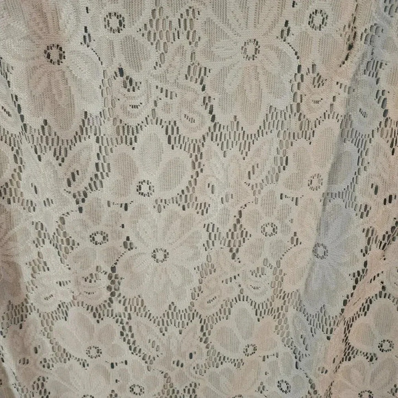 Donna Morgan Mini Dress Women's Size 4 Light Blue Lace Back Zip Short Sleeve - Picture 6 of 9